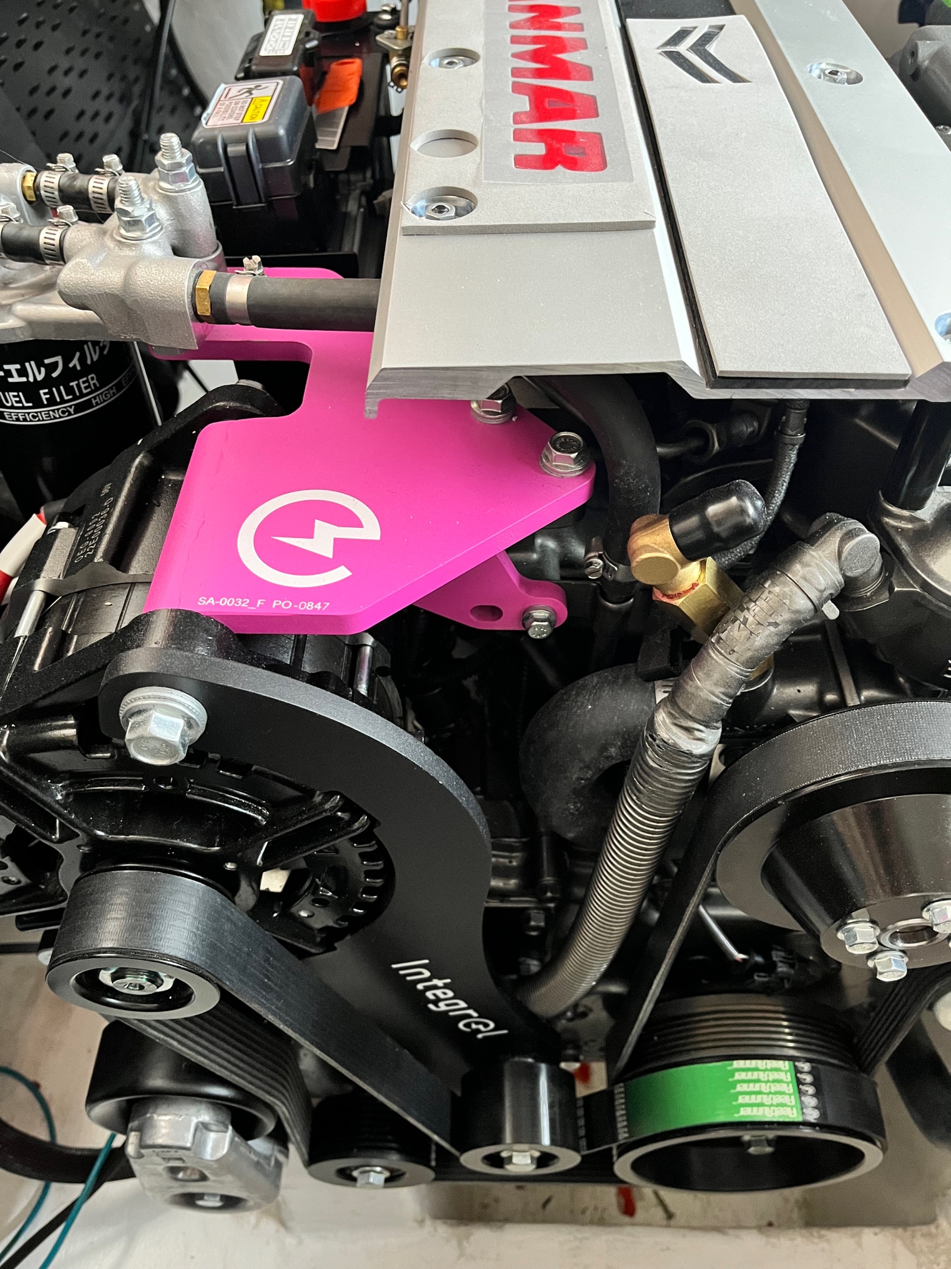 Integrel E-Power on a Yanmar Engine